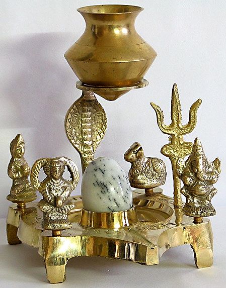 Lord Shiva with Other Gods and Goddesses