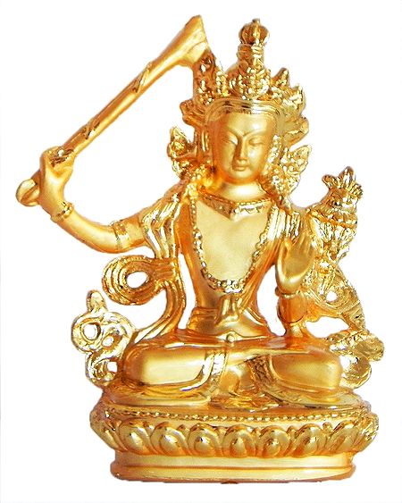 Gold Plated Manjushri