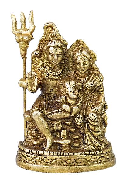 Shiva, Parvati with Ganesha