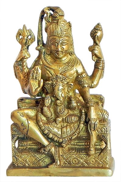 Ardhanarishvara with Ganesha on Lap