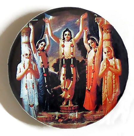 Sri Chaitanyadev and other Disciples of Lord Krishna - (Brooch)
