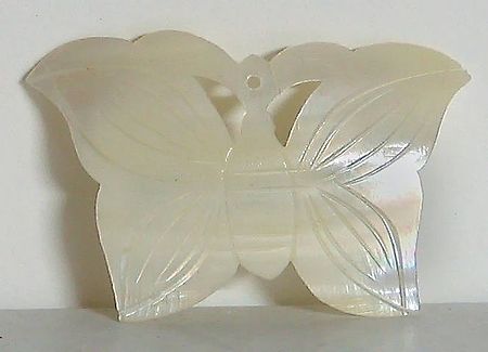 White Butterfly Shaped Brooch
