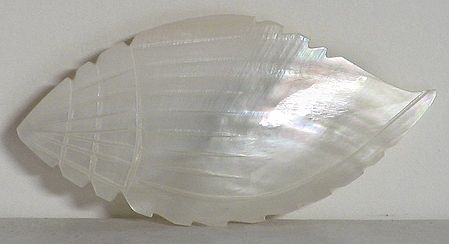 White Conch Shaped Brooch