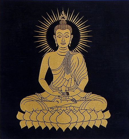 Lord Buddha on Lotus