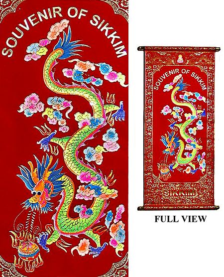 Dragon - (Tibetan Thangka) Wall Hanging