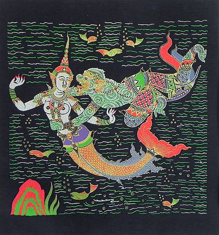 Hanuman with Sovanna Maccha, The Mermaid Princess