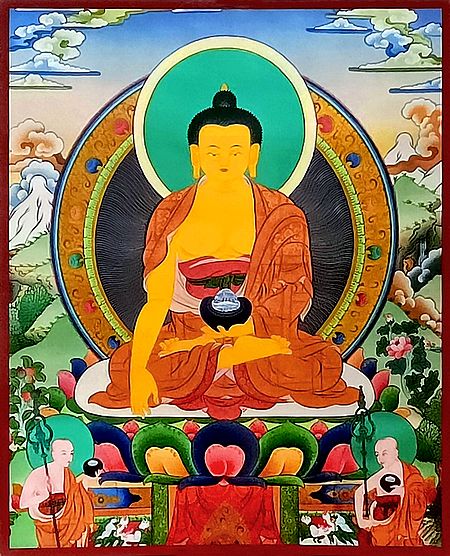 Buddha Shakyamuni - Unframed Thangka Poster - Reprint on Paper