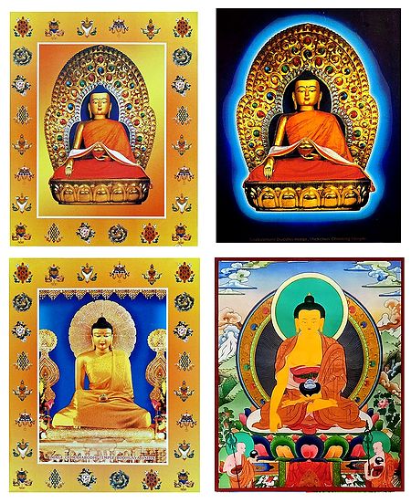 Buddha - Set of 4 Posters