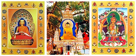 Buddha and Manjusri - Set of 3 Posters