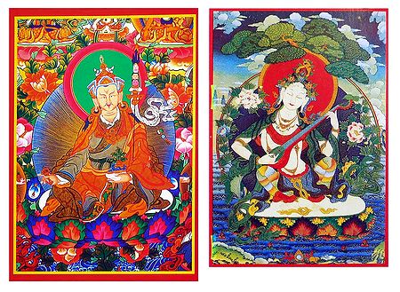 Padmasambhava and Saraswati - Set of 2 Posters