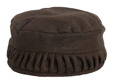 Dark Brown Himachali Woolen Cap