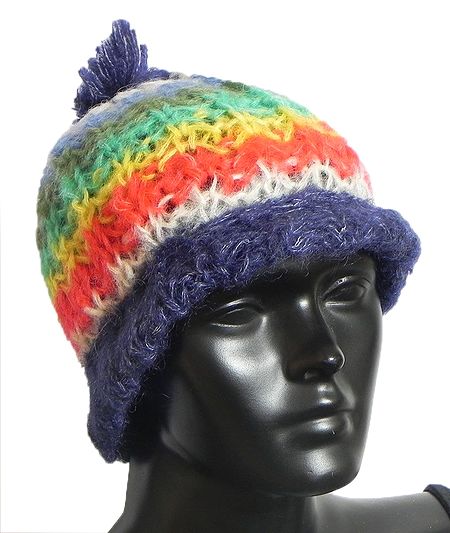 Multicolor Ladies Woollen Cap