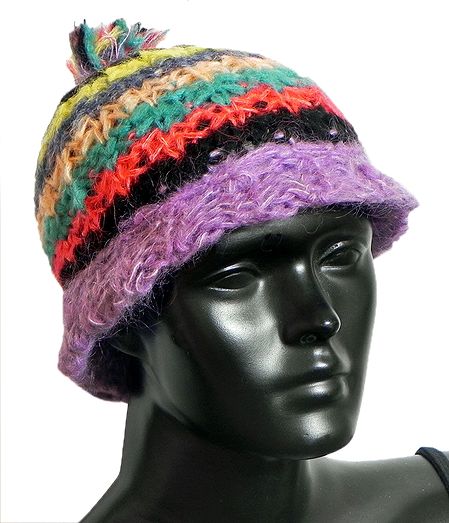 Multicolor Ladies Woolen Cap