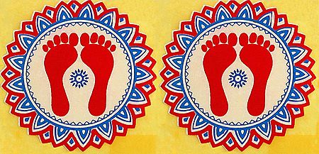 Foot Prints of Goddess Lakshmi
