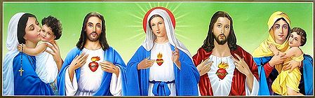 Mary and Jesus Christian Poster