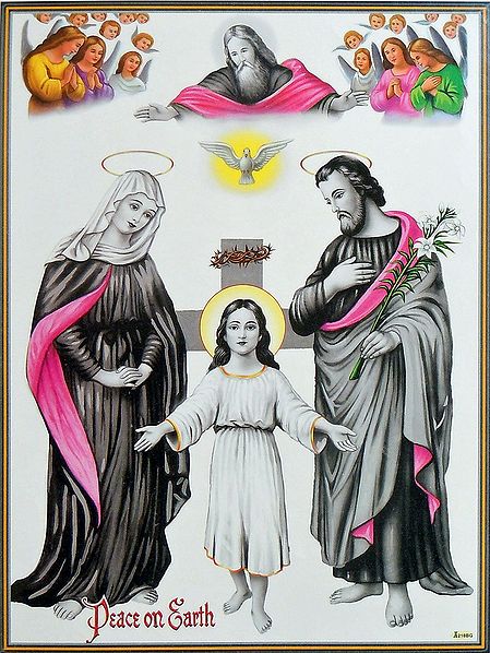 Mother Mary, Joseph and Young Jesus