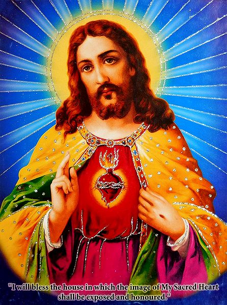 Sacred Heart of Jesus - Glitter Poster