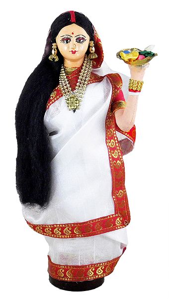 Bengali Pujarini - Cloth Doll