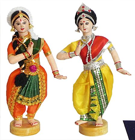 Odissi and Bharatnatyam Dancers