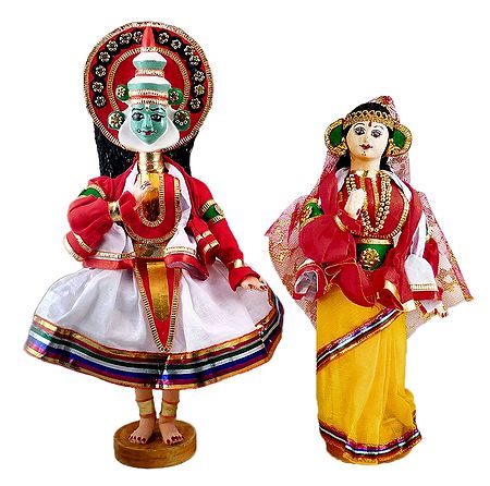 Pair of Kathakali Dancers