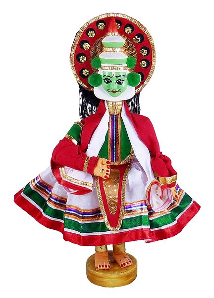 Kathakali Dancer as Arjuna - Cloth Doll