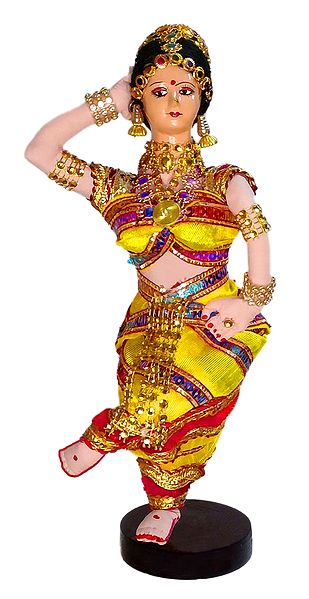Kuchipudi Dancer  Doll - Cloth Doll