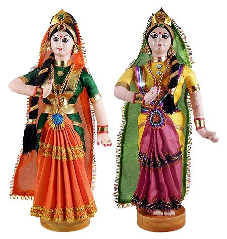 Pair of Kuchipudi Dancers
