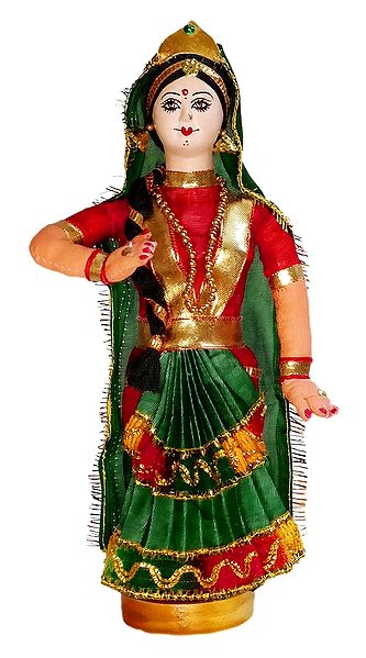 Kuchipudi Dancer - Cloth Doll