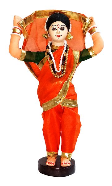 Tamasha Folk Dancer from Maharashtra - Cloth Doll