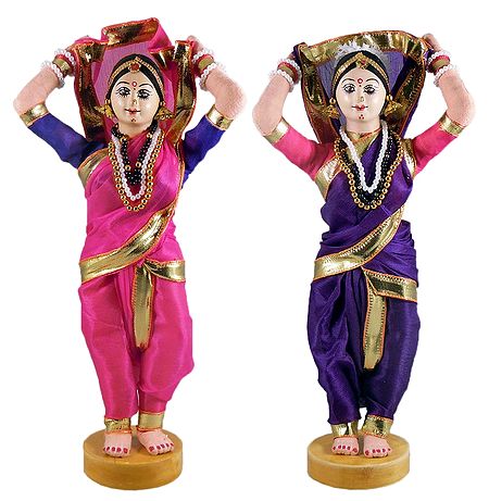Pair of Maharashtrian Folk Dancers