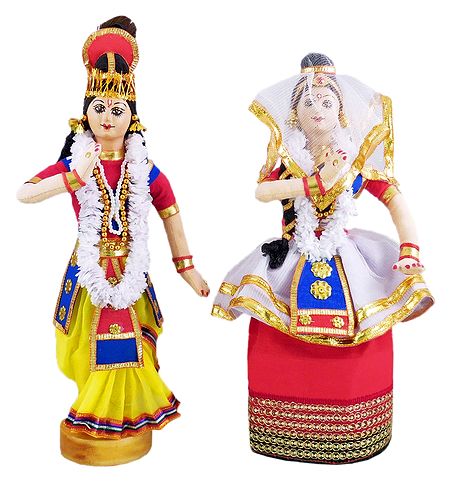 Manipuri Radha Krishna Doll