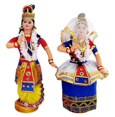Pair of Manipuri Dancers