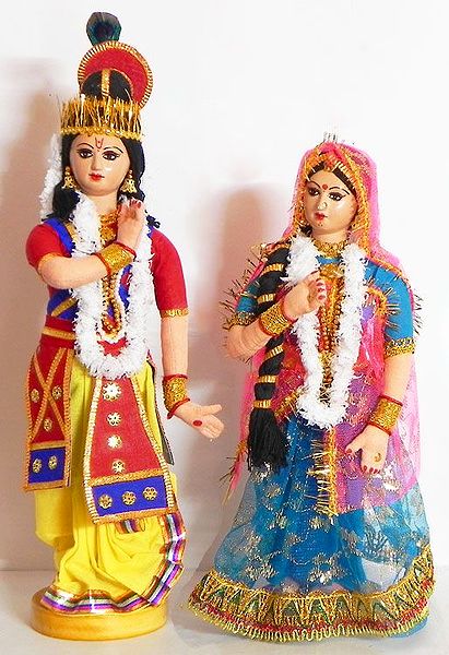 Manipuri Dancers Depicting Radha Krishna