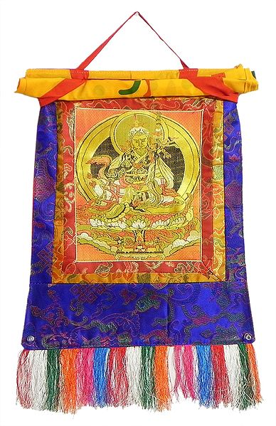 Guru Padmasambhava - Weaved Thangka Wall Hanging