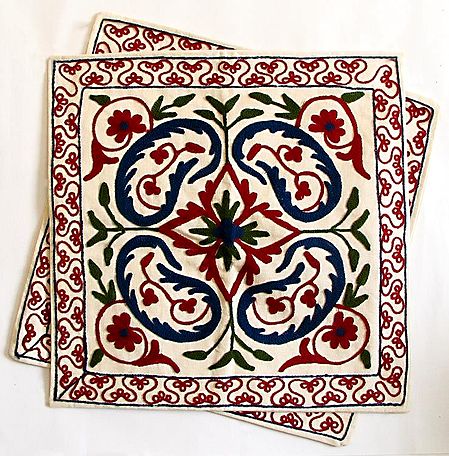 Cushion Covers with Kashmiri Embroidery