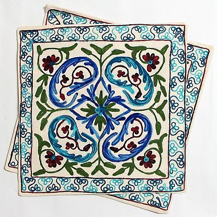 Cushion Covers with Kashmiri Embroidery