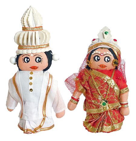 Bengali Bride and Bridegroom Doll