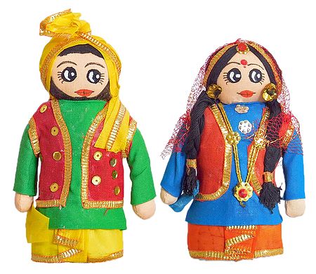 Bhangra Dancers Doll - Set of 2