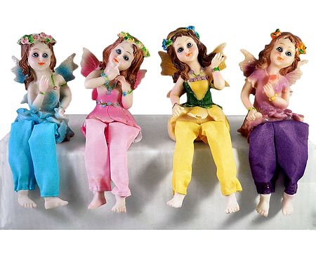 Set of 4 Cute Kid Fairies