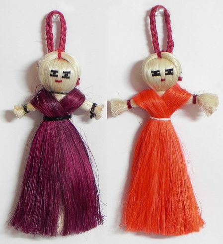 Two Jute dolls - Wall Hanging 