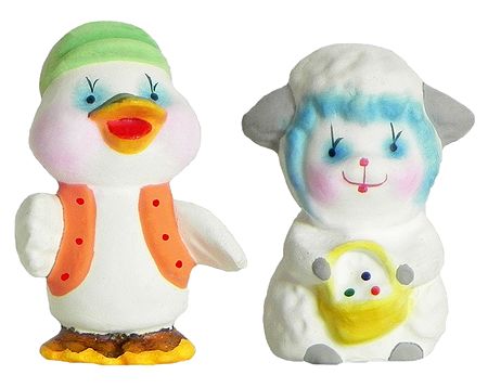 Baby Duck and Lamb - Set of 2