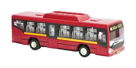 Low Floor Red Toy Bus