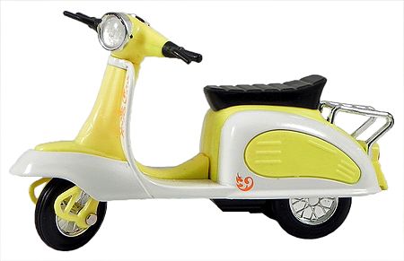 Yellow with White Scooter