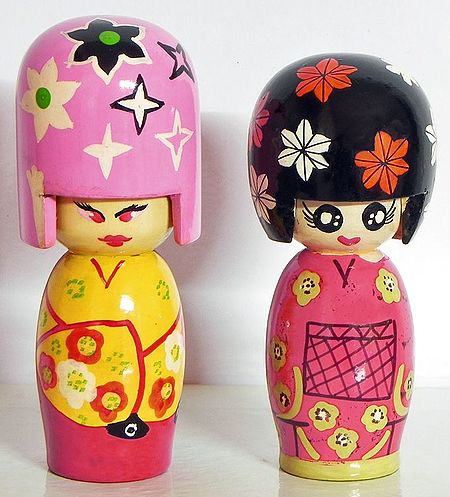 Japanese Couple - (Chennapatna Toy)