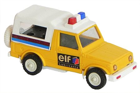 Acrylic Indian Toy Yellow with White Police Van