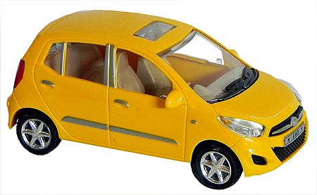 Yellow Hyundai i10