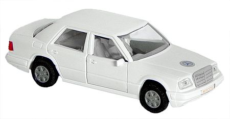 White Sedan Acrylic Toy Car