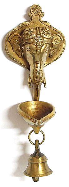 Diya Ganesha with Bell
