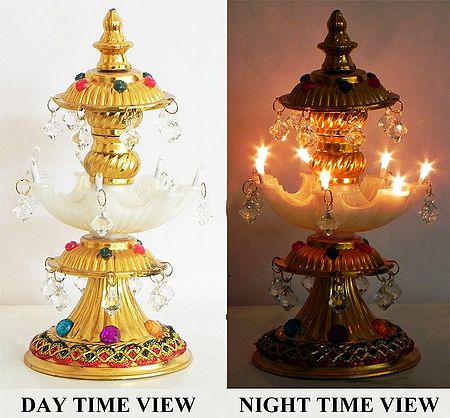 Decorative Single Tier Electric Lamp