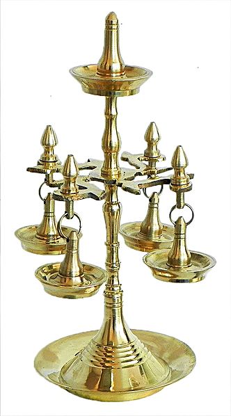 4 Hanging Oil Lamps and One on the Top (can be dismantled)